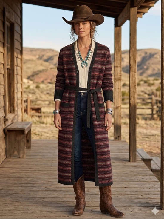 Lauren Ralph Lauren Sweaters - Lauren Ralph Lauren Wool Cardigan Sweater Car Coat Vintage Y2K Fair Isle Country